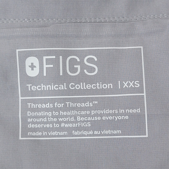 Figs Gray Charlotte 21 Pocket High Waist Slim Jogger Scrub Pants Sz XXS NEW - Picture 9 of 13